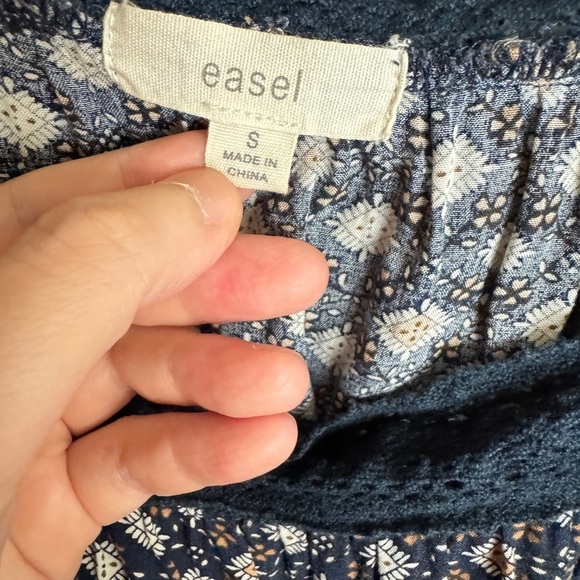 Easel Anthropologie Tunic Oversized Blouse Top Size S - Picture 7 of 9